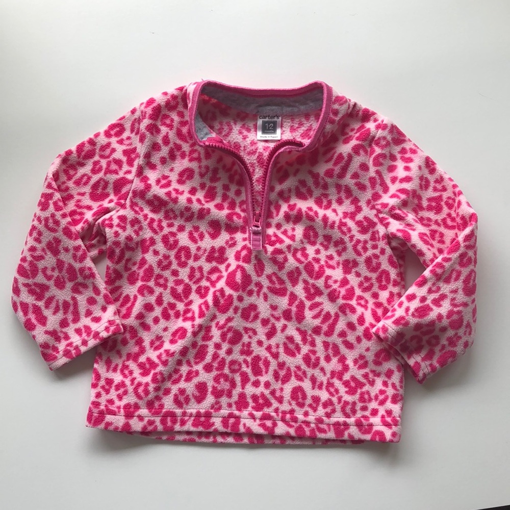 Carter’s Infant Girl’s Fleece 3/4 Zippered Top